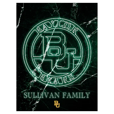 Baylor Bears Personalized 12" x 16" Framed Art Print