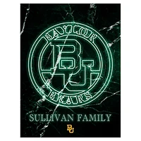 Baylor Bears Personalized 12" x 16" Framed Art Print