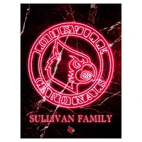 Louisville Cardinals Personalized 12" x 16" Framed Art Print