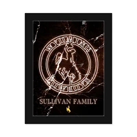 Wyoming Cowboys Personalized 12" x 16" Framed Art Print