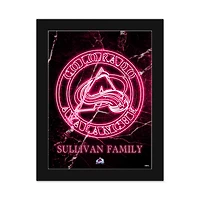 Colorado Avalanche Personalized 12" x 16" Framed Art Print