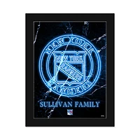 New York Rangers Personalized 12" x 16" Framed Art Print