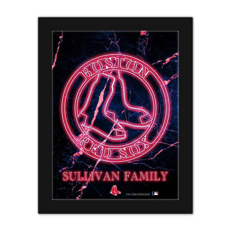 Boston Red Sox Personalized 12" x 16" Framed Art Print