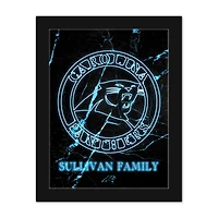 Carolina Panthers Personalized 12" x 16" Framed Art Print