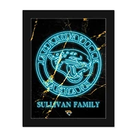 Jacksonville Jaguars Personalized 12" x 16" Framed Art Print