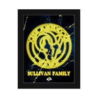 Los Angeles Rams Personalized 12" x 16" Framed Art Print