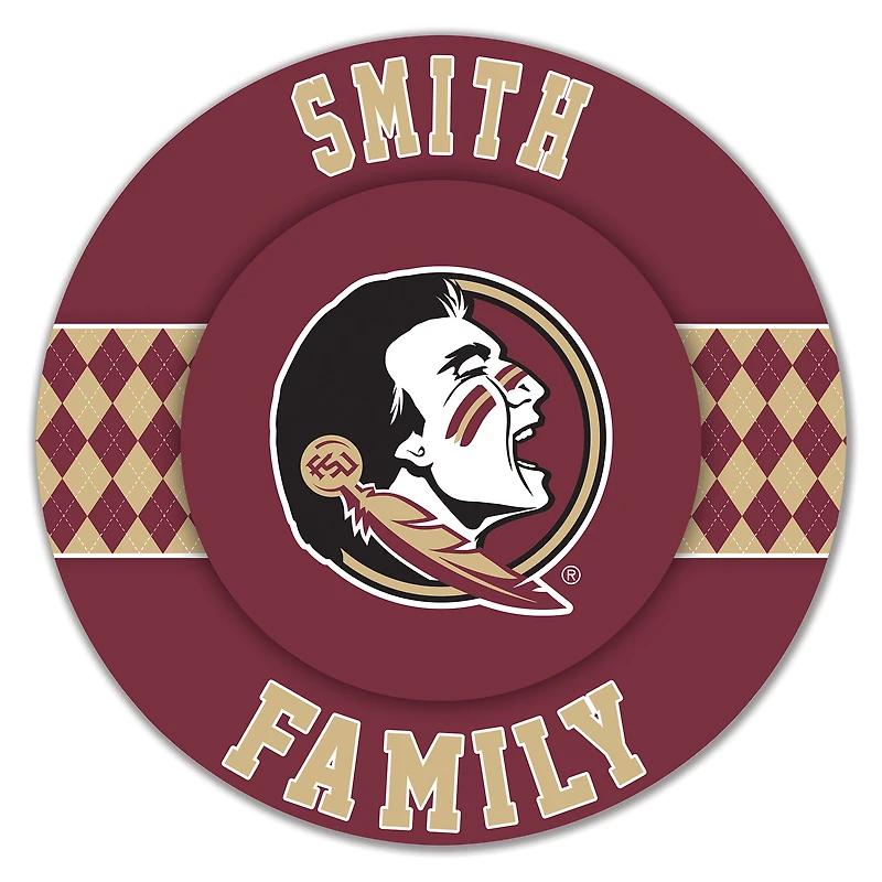 Florida State Seminoles 16" Circle Wall Art