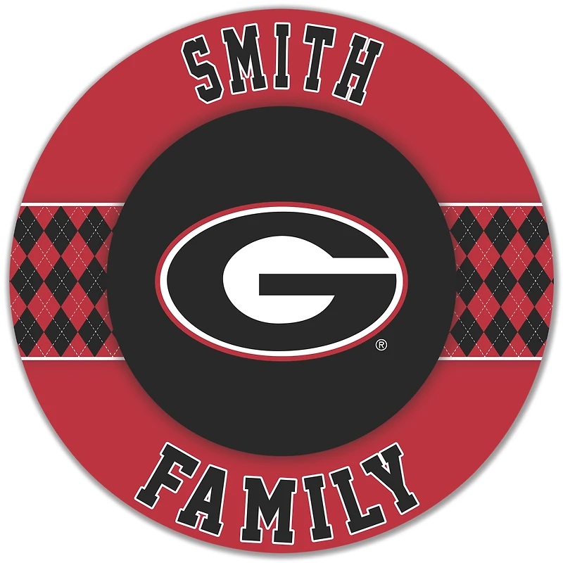 Georgia Bulldogs 16" Circle Wall Art