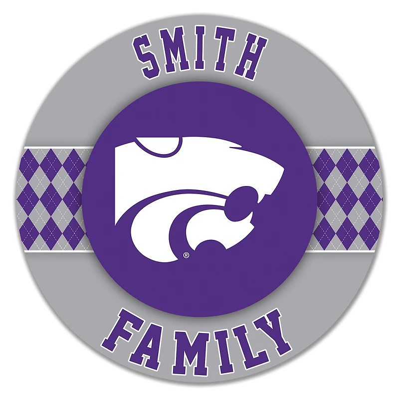 Kansas State Wildcats 16" Circle Wall Art