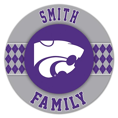 Kansas State Wildcats 16" Circle Wall Art