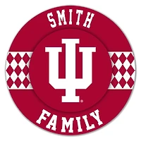 Indiana Hoosiers 16" Personalized Circle Wall Art
