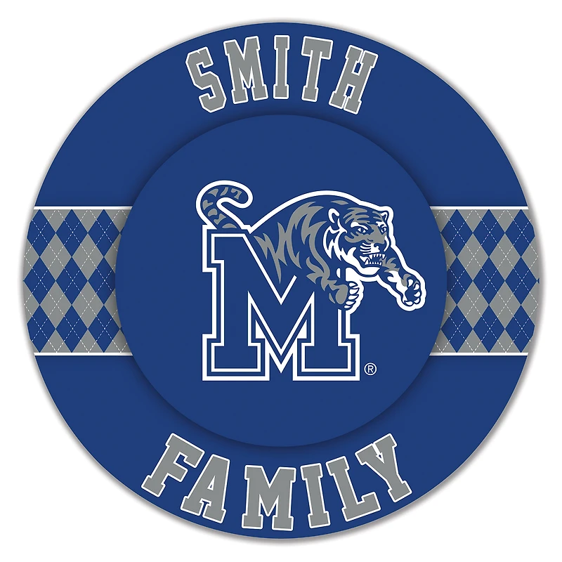 Memphis Tigers 16" Circle Wall Art