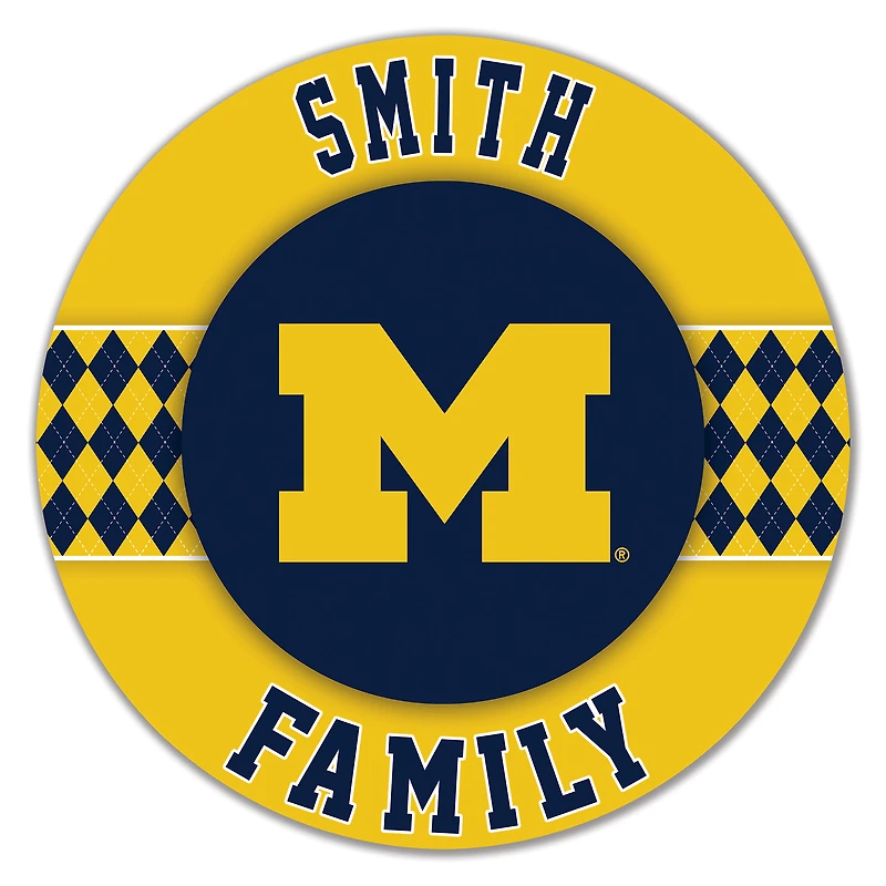 Michigan Wolverines 16" Circle Wall Art