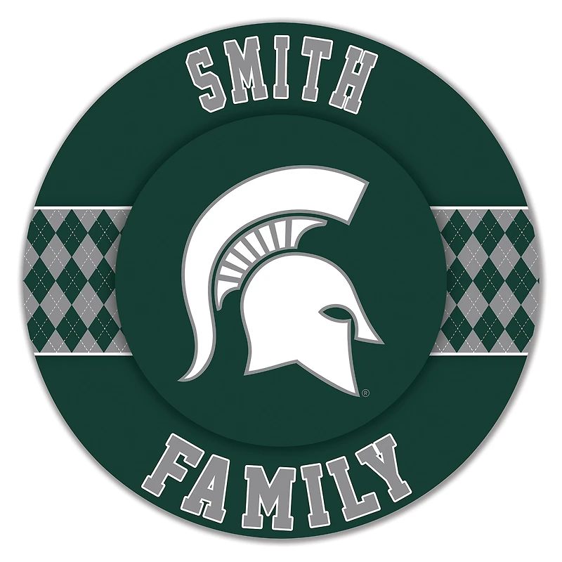 Michigan State Spartans 16" Circle Wall Art