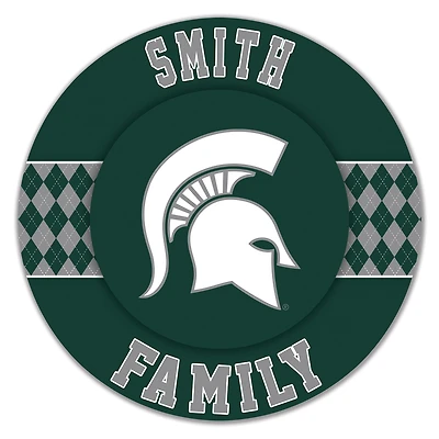 Michigan State Spartans 16" Circle Wall Art