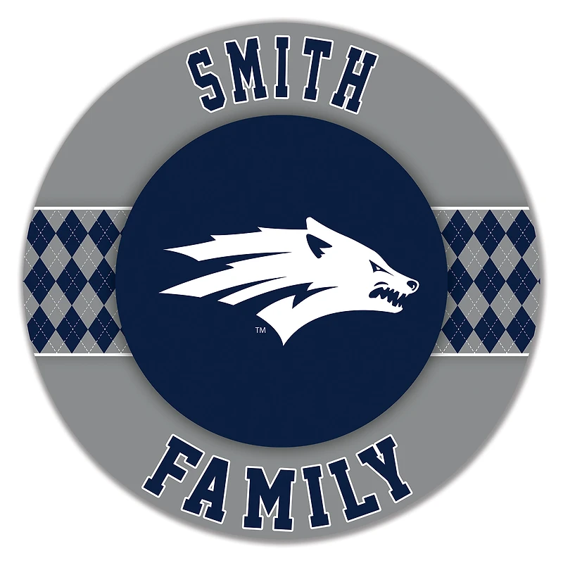 Nevada Wolf Pack 16" Circle Wall Art