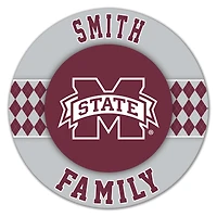 Mississippi State Bulldogs 16" Circle Wall Art