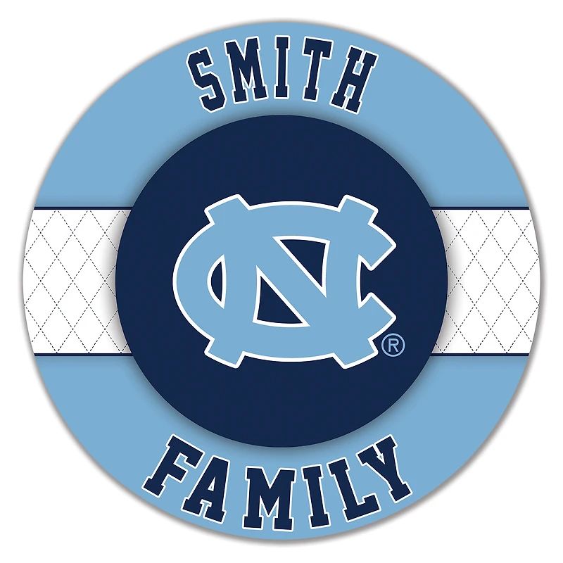 North Carolina Tar Heels 16" Circle Wall Art