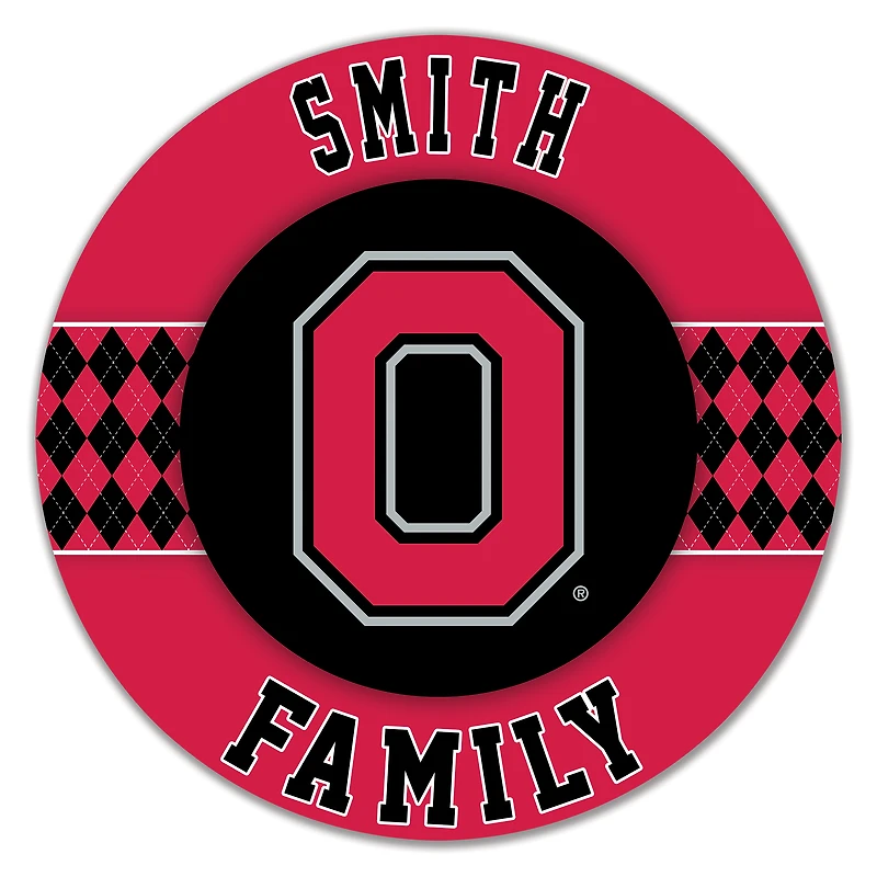 Ohio State Buckeyes 16" Circle Wall Art