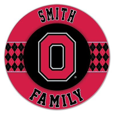 Ohio State Buckeyes 16" Circle Wall Art
