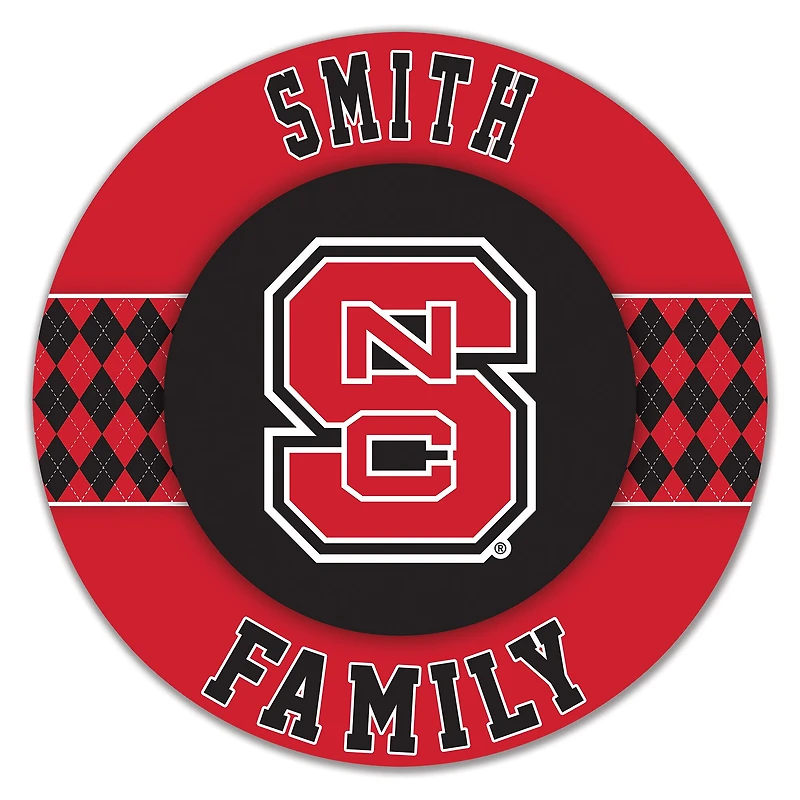 NC State Wolfpack 16" Circle Wall Art