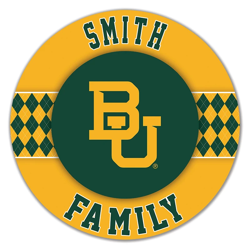 Baylor Bears 16" Circle Wall Art