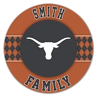 Texas Longhorns 16" Circle Wall Art