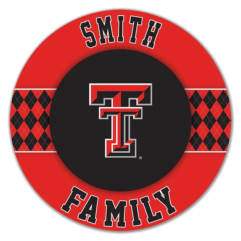 Texas Tech Red Raiders 16" Circle Wall Art