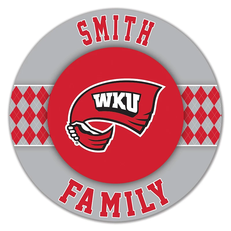 Western Kentucky Hilltoppers 16" Circle Wall Art