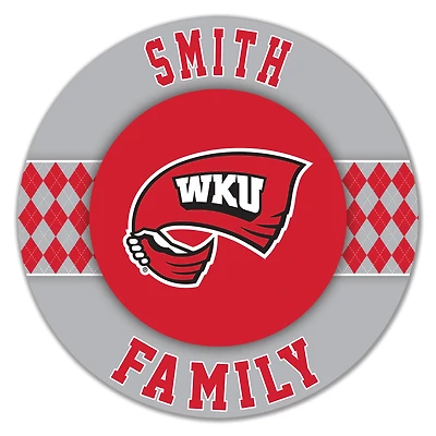 Western Kentucky Hilltoppers 16" Circle Wall Art