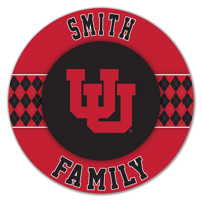 Utah Utes 16" Circle Wall Art