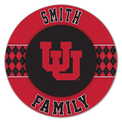 Utah Utes 16" Circle Wall Art