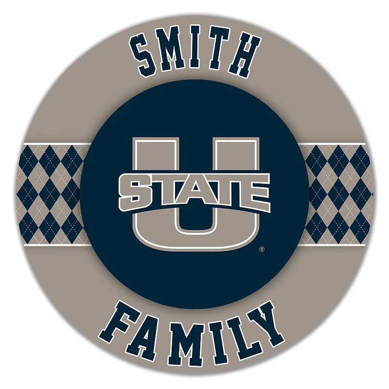 Utah State Aggies 16" Circle Wall Art
