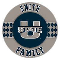 Utah State Aggies 16" Circle Wall Art