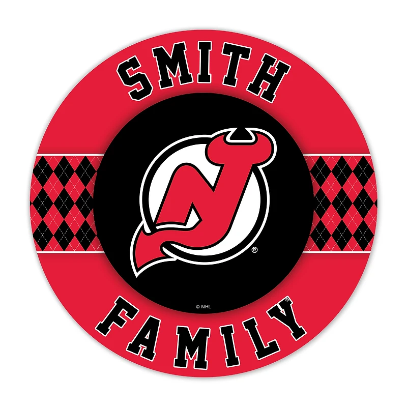 New Jersey Devils 16" Circle Wall Art
