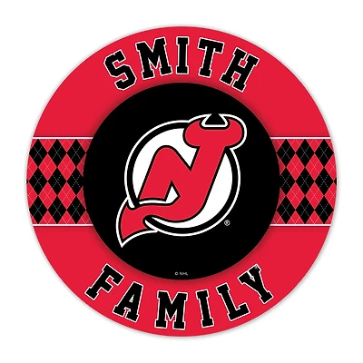 New Jersey Devils 16" Circle Wall Art