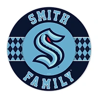 Seattle Kraken 16" Personalized Circle Wall Art