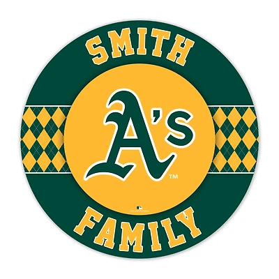 Athletics 16" Circle Wall Art