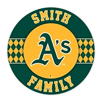 Athletics 16" Circle Wall Art