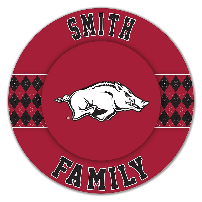 Arkansas Razorbacks 16" Circle Wall Art