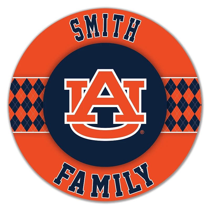 Auburn Tigers 16" Circle Wall Art