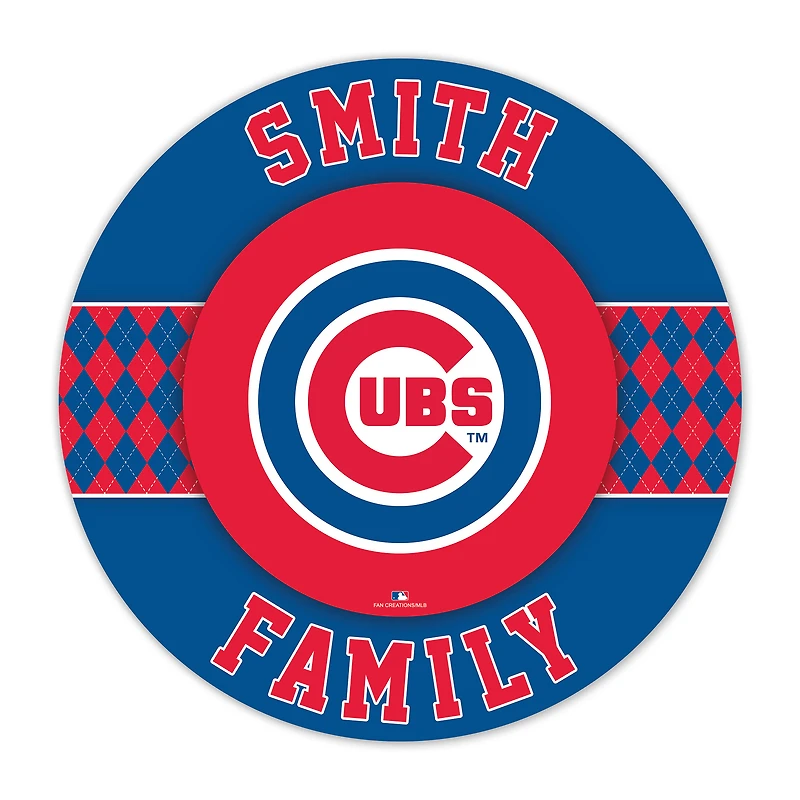 Chicago Cubs 16" Circle Wall Art