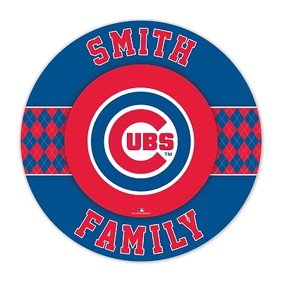 Chicago Cubs 16" Circle Wall Art