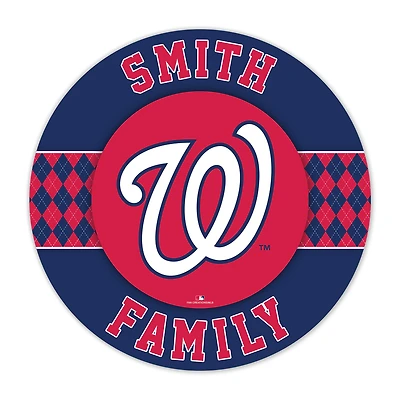 Washington Nationals 16" Circle Wall Art