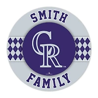 Colorado Rockies 16" Personalized Circle Wall Art