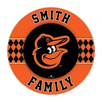 Baltimore Orioles 16" Personalized Circle Wall Art