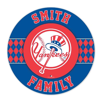 New York Yankees 16" Circle Wall Art