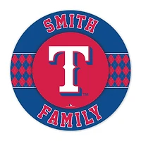 Texas Rangers 16" Circle Wall Art