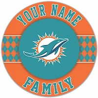 Miami Dolphins 16" Circle Wall Art