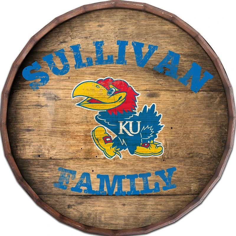 Kansas Jayhawks 24" Customized Barrel Top